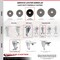 Service Caster 4 Inch Phenolic Wheel Swivel 3/8 Inch Threaded Stem Caster Set with Brake SCC SCC-TS20S414-PHR-TLB-381615-4 - alternate 2